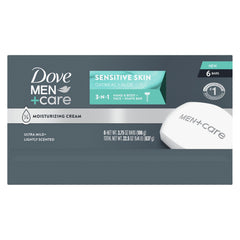 DOVE MEN + CARE barra hidratante 24h para piel sensible y seca.