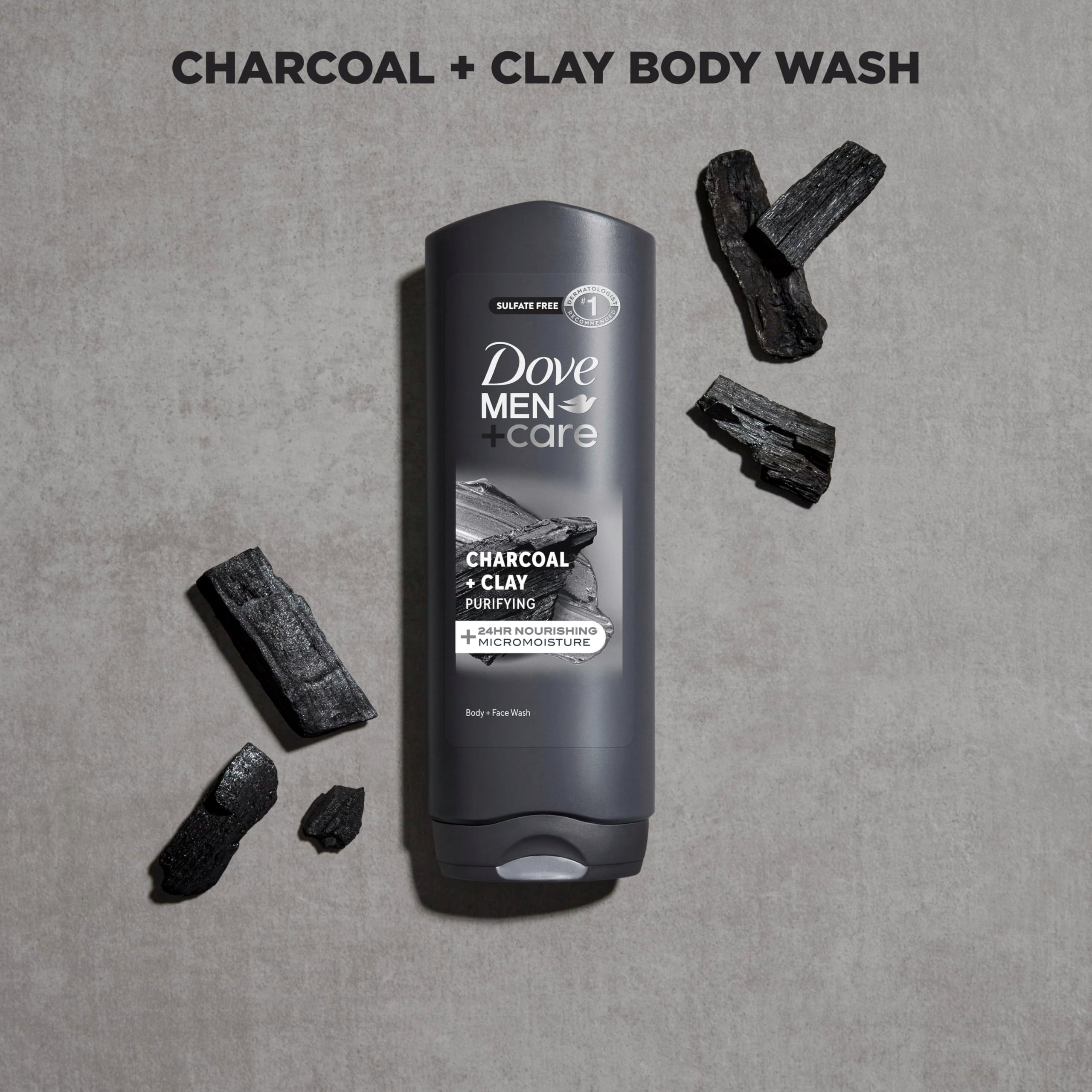 Dove Men+Care bergamot scent offers a refreshing shower experience.