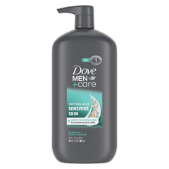 Dove Men+Care botella-ducha-hidratación, ideal para piel sensible.