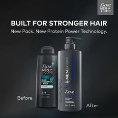 Dove Men+Care Champú Eucalipto Abedul: espuma densa que cuida el cabello.