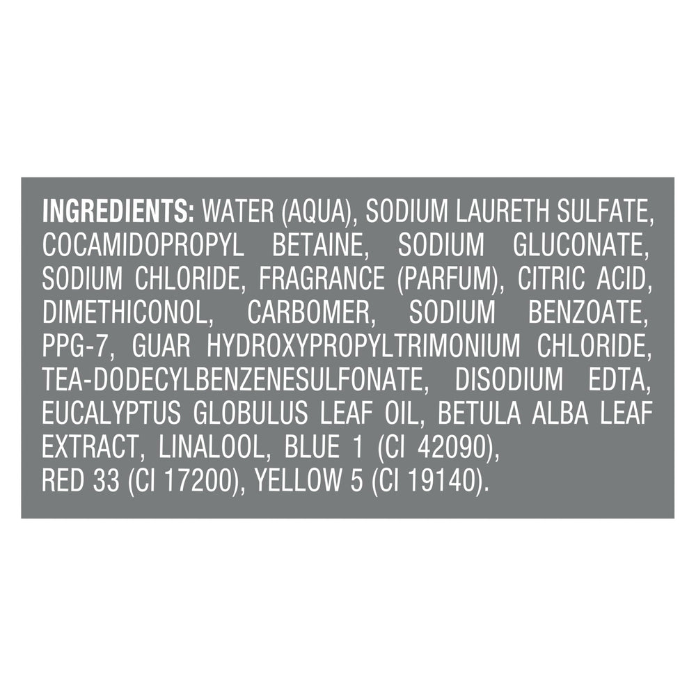 Dove Men+Care Champú Eucalipto Abedul: fragancia revitalizante al lavarlo.