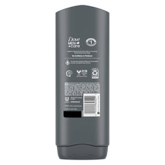 Dove Men+Care charcoal–clay lather showing rich foam for cleansing.