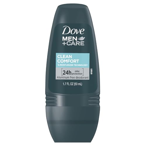 Aplicación suave de Dove Men+Care Clean Comfort, uso diario cómodo.