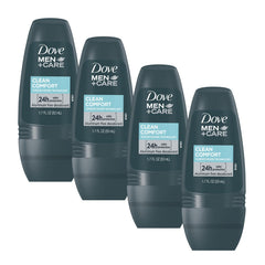 Dove Men+Care Clean Comfort, frente del desodorante, protección duradera para todo el día.
