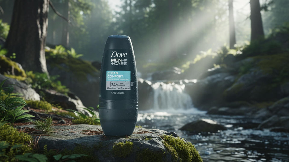 Paquete de 4 botellas Dove Men+Care Clean Comfort, ahorro práctico.