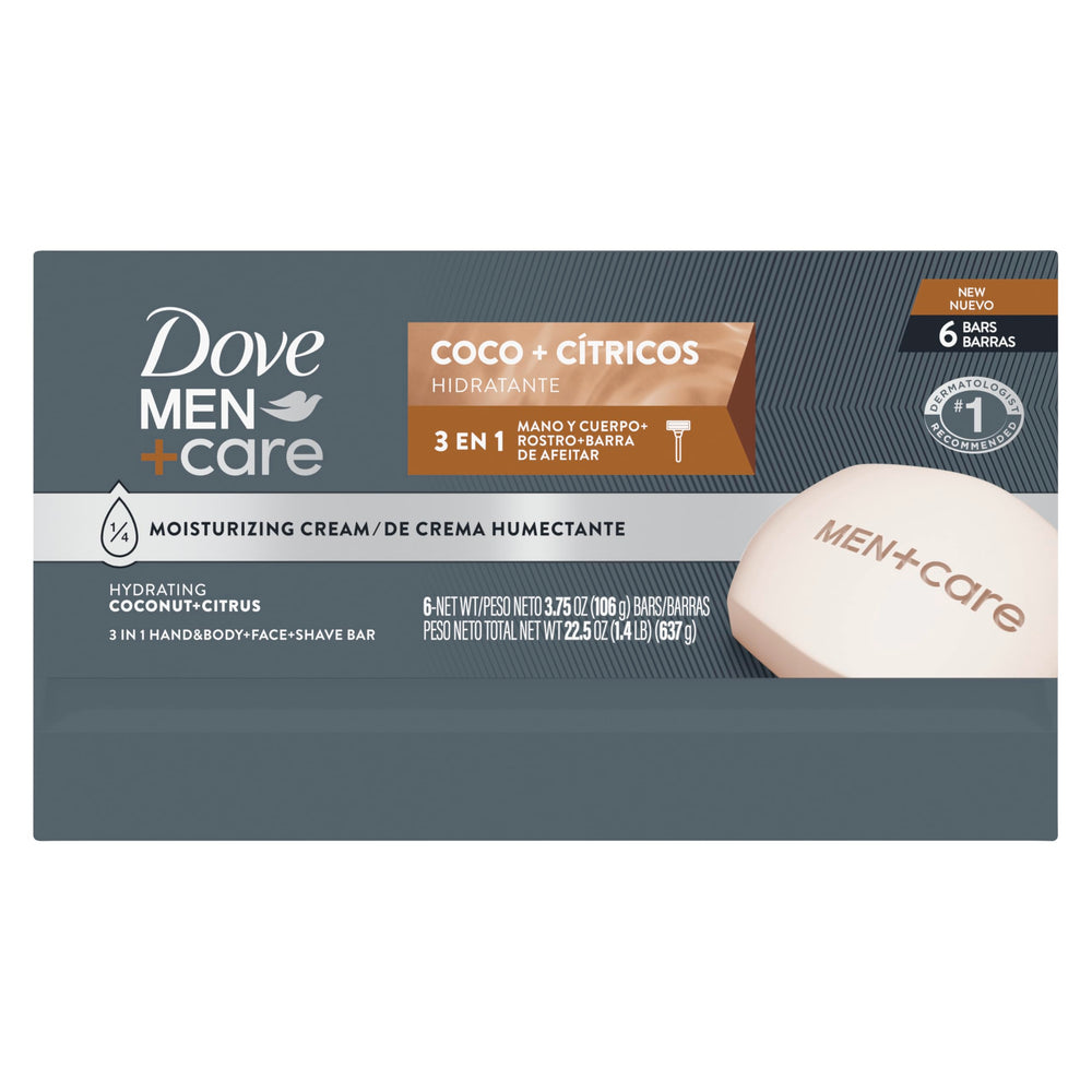 Dove Men+Care Coco Citrus: aroma cremoso para una higiene diaria agradable.
