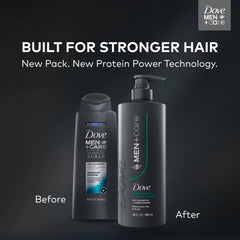 Dove Men+Care cuidado del cuero cabelludo para cabello saludable.