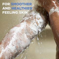 DOVE MEN + CARE daily-use bathroom scene shows easy shower routine.