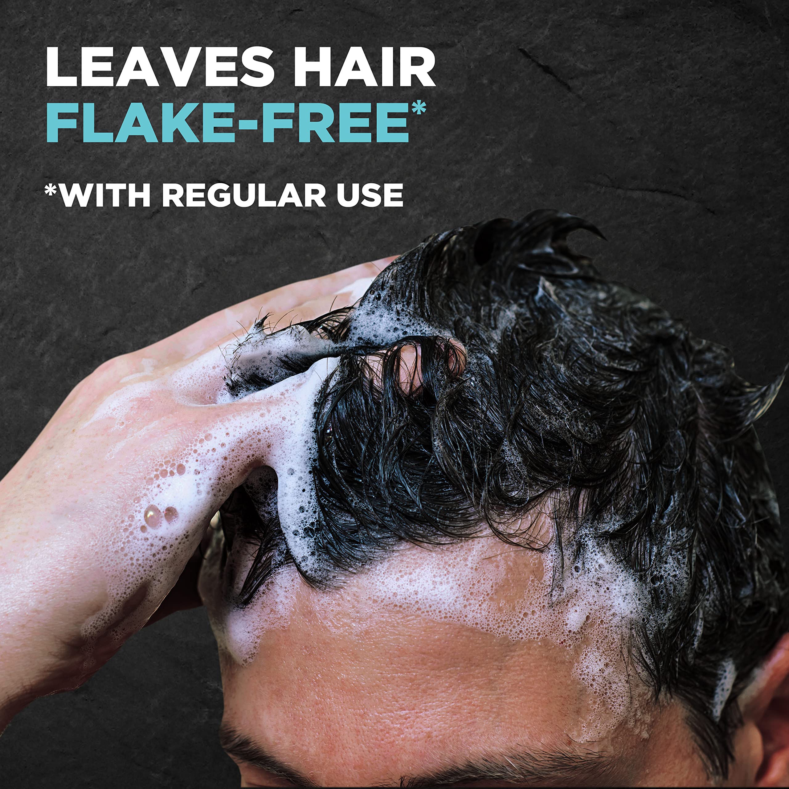 Ingredient panel emphasizes caffeine and zinc pyrithione supporting hair strength and scalp health