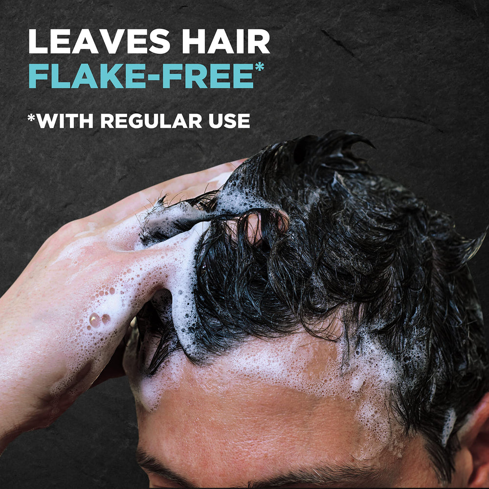 Ingredient panel emphasizes caffeine and zinc pyrithione supporting hair strength and scalp health