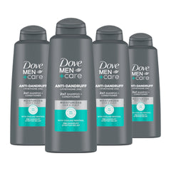 Dove Men+Care Dandruff Defense 2-in-1 packaging front shows a reliable grooming solution
