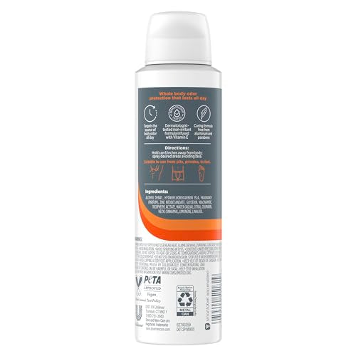 Dove Men+Care Deo para cuerpo con notas de ámbar y cedro.