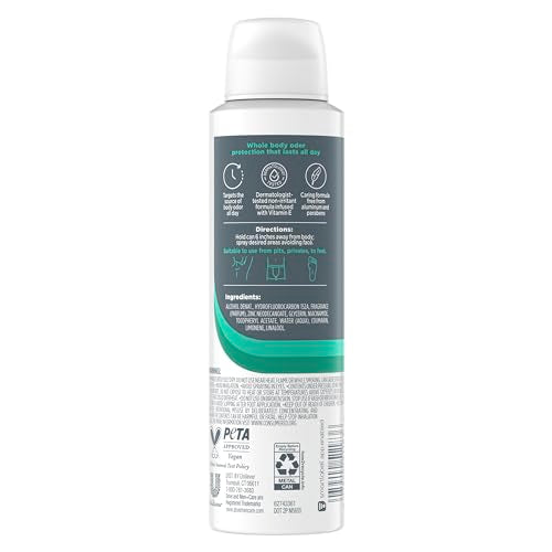 Dove Men+Care desodorante para axilas en spray, olor fresco y protección prolongada.