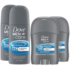 Dove Men+Care desodorante barra 72 h para piel suave.