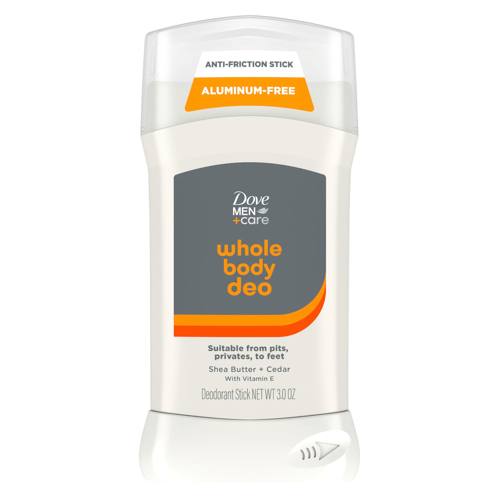 Desodorante corporal DOVE MEN + CARE frente, uso diario confiable.