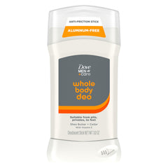 Desodorante corporal DOVE MEN + CARE frente, uso diario confiable.
