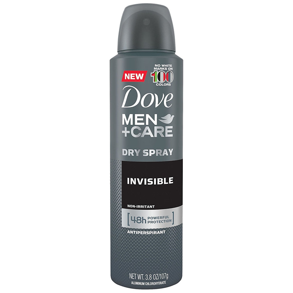 Dove Men Care Desodorante Invisible Spray, lata 3-8 onzas, protección duradera.