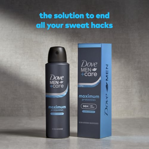 Dove Men+Care Desodorante spray hidratación para mantener la piel suave.