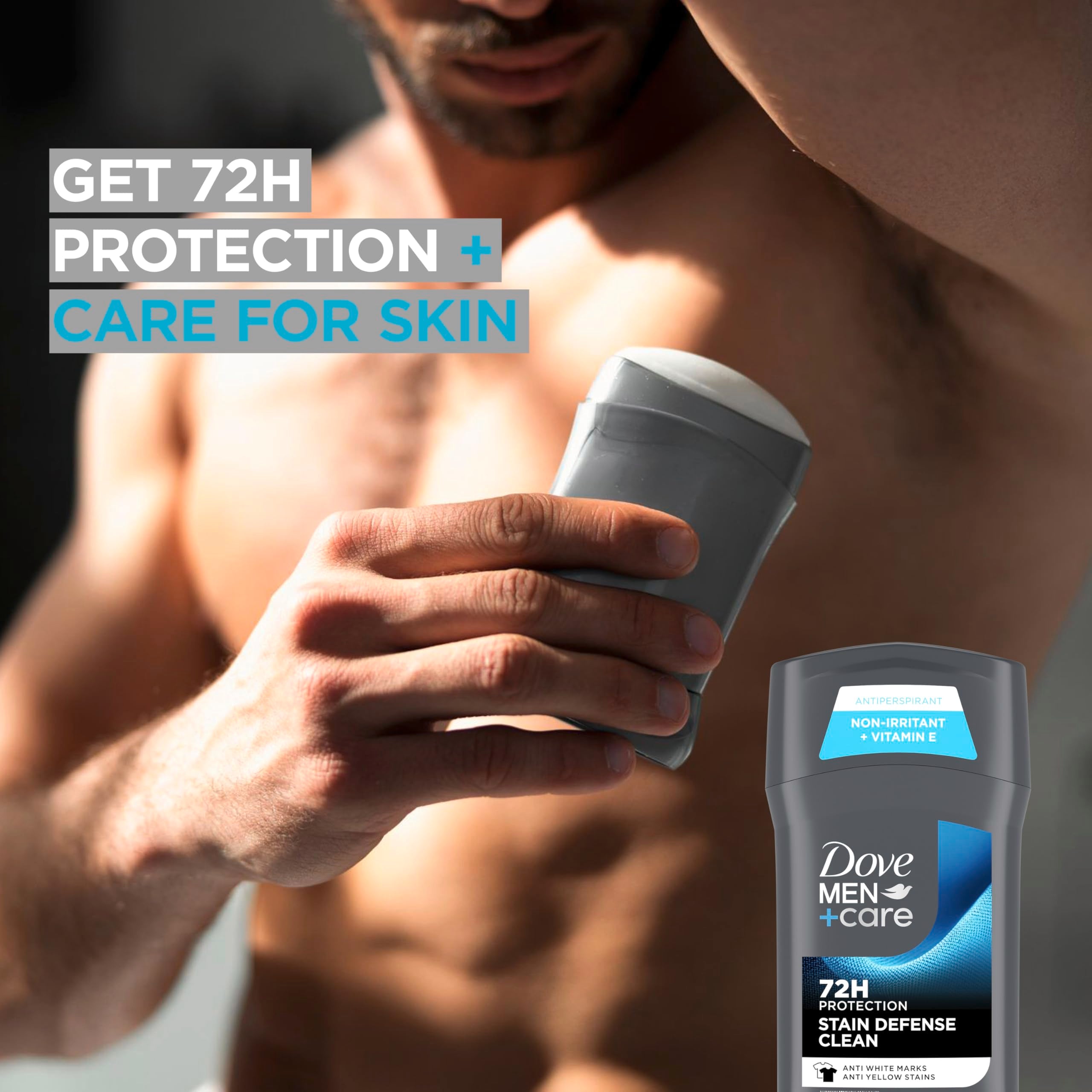 Envase reciclable de Dove Men+Care Stain Defense Clean.