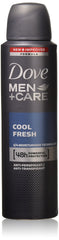Dove Men + Care Dry Spray Cool Fresh en bote: sensación fresca y protección diaria.