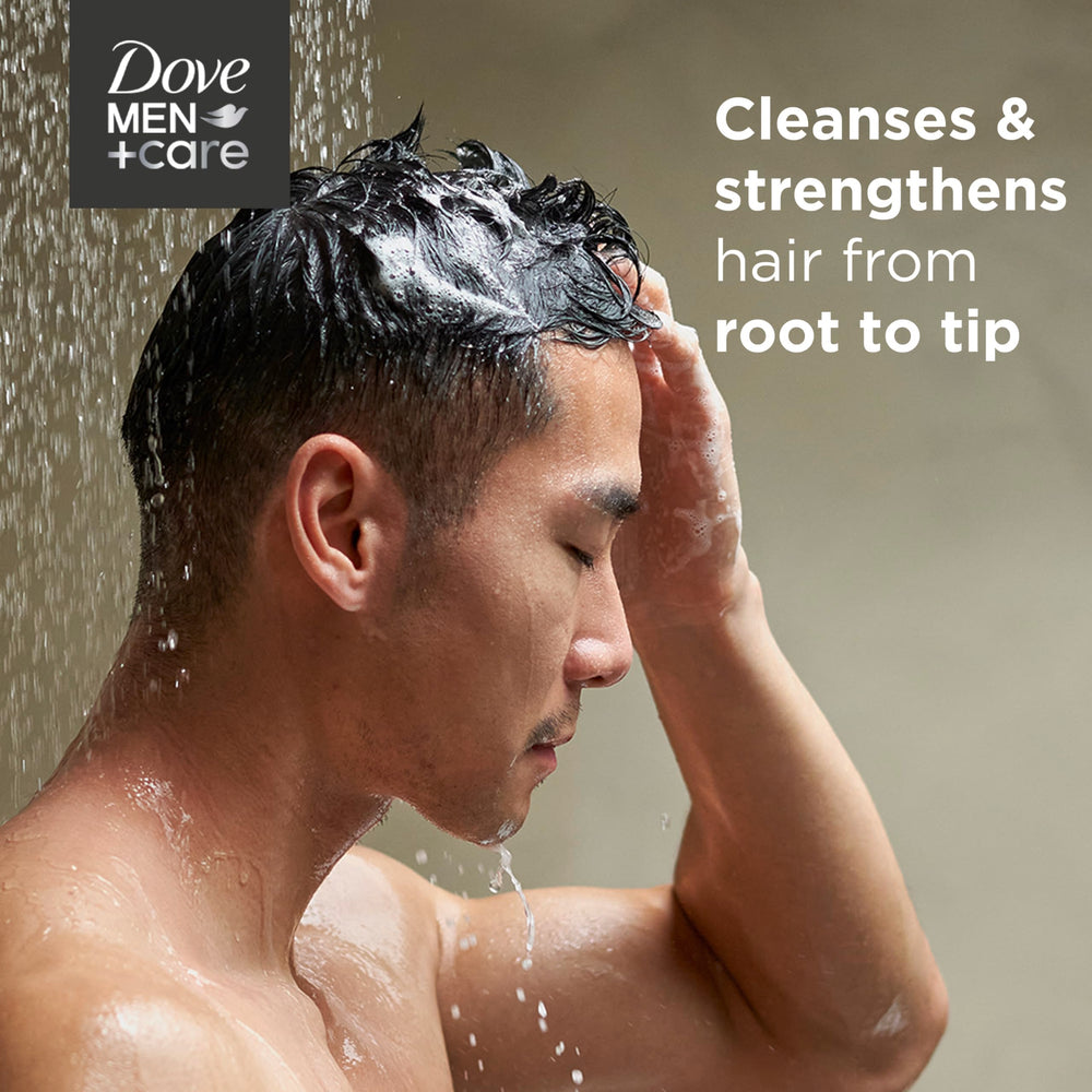 Dove Men+Care eco packaging highlights sustainable bottles.