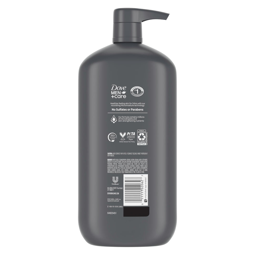 DOVE MEN+CARE espuma cremosa ofrece hidratación duradera para la piel.
