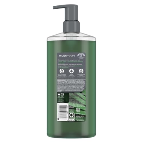 DOVE MEN + CARE: espuma densa para limpieza suave en la ducha.