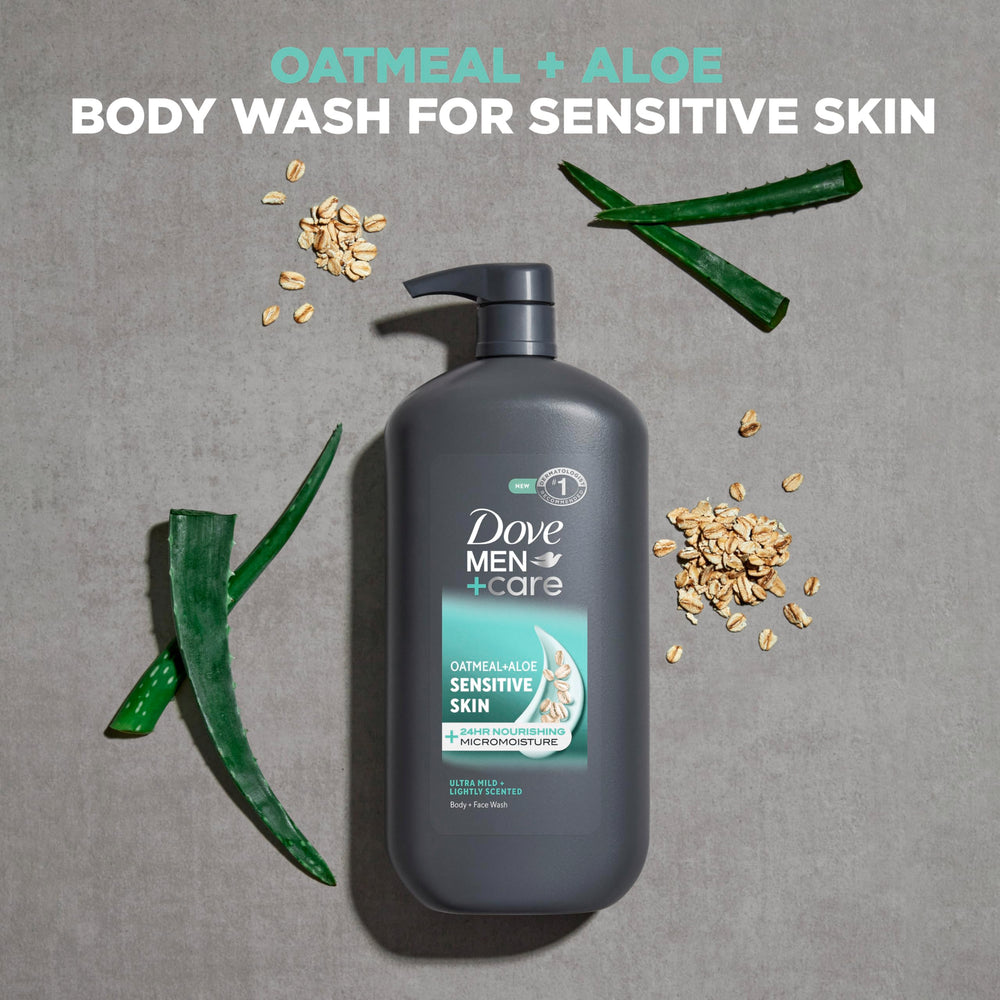 Dove Men+Care espuma-limpieza-suave, limpieza efectiva sin irritar la piel.