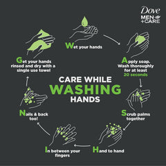 Dove Men+Care Extra Fresh 3-in-1 use, cleans hands, body, and face