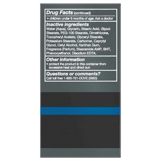 Dove Men+Care Hydrate Face Lotion packaging with SPF 15, signaling protection and convenience.