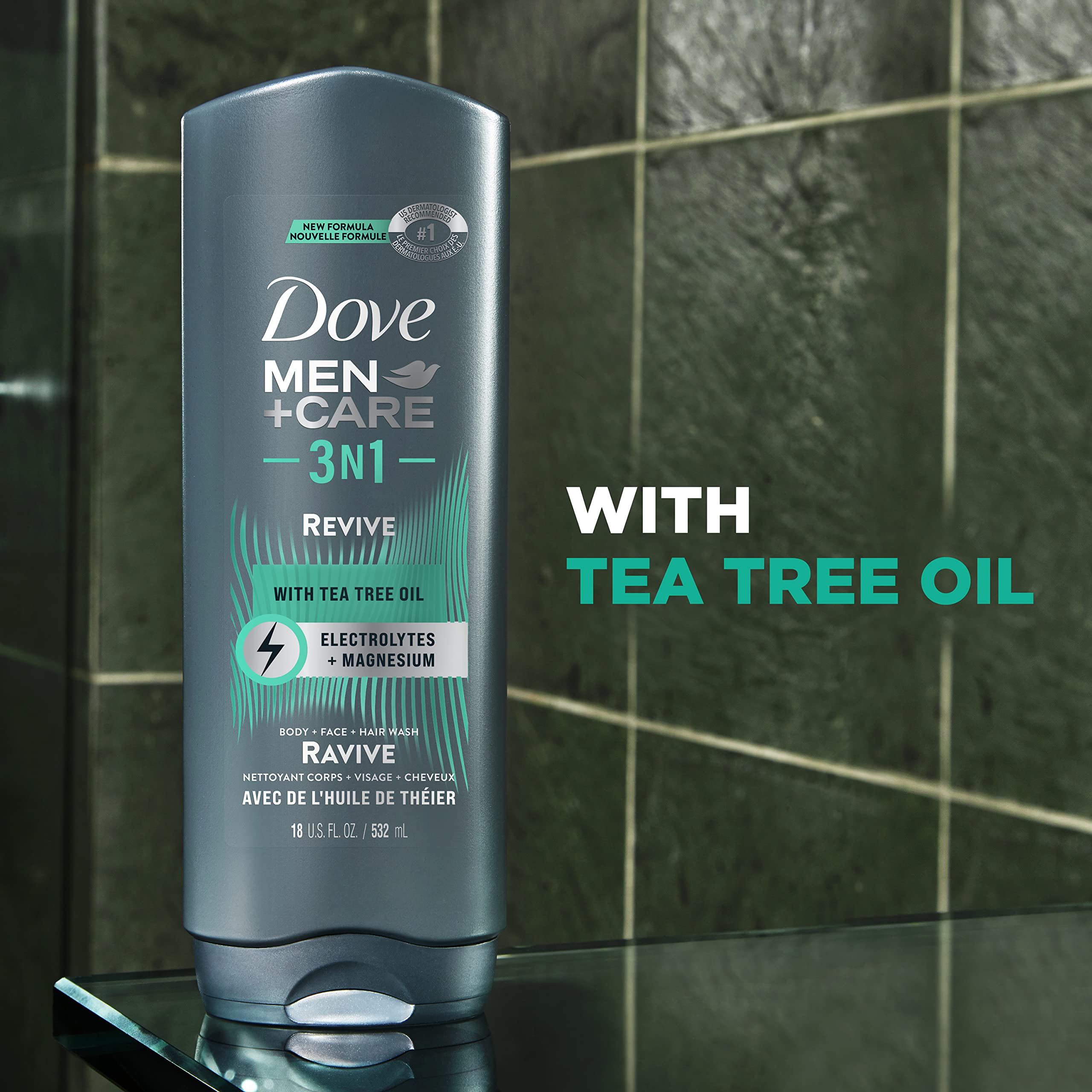 DOVE MEN+CARE hydrating formula benefits for skin