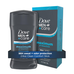 Dove Men+Care Invisible Solid Stick, presentación del producto, protección duradera para la piel.