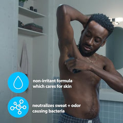 Dove Men+Care Invisible Solid Stick, textura cercana, sensación suave sobre la piel.