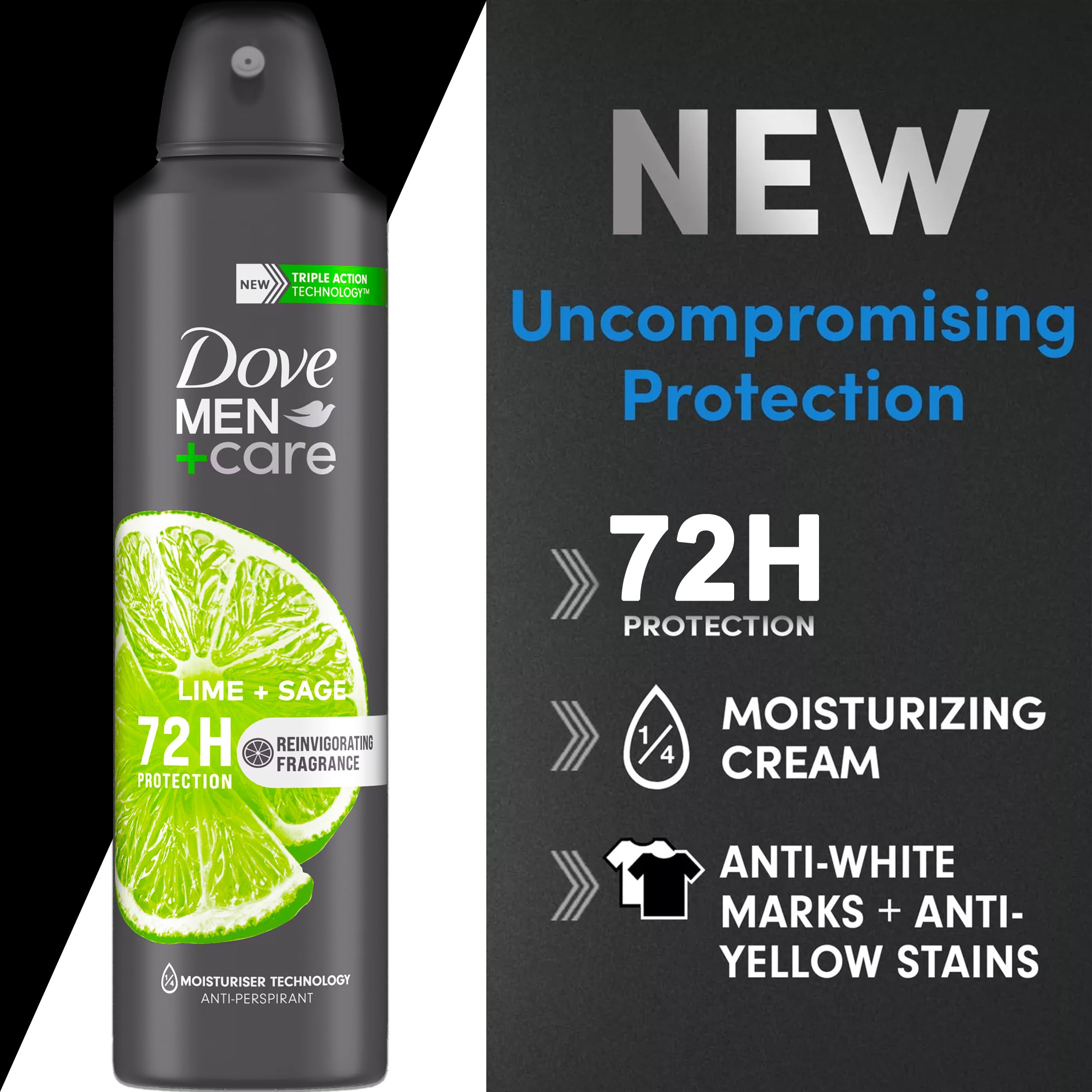 Fragrance close-up highlighting lime and sage for a refreshing scent.