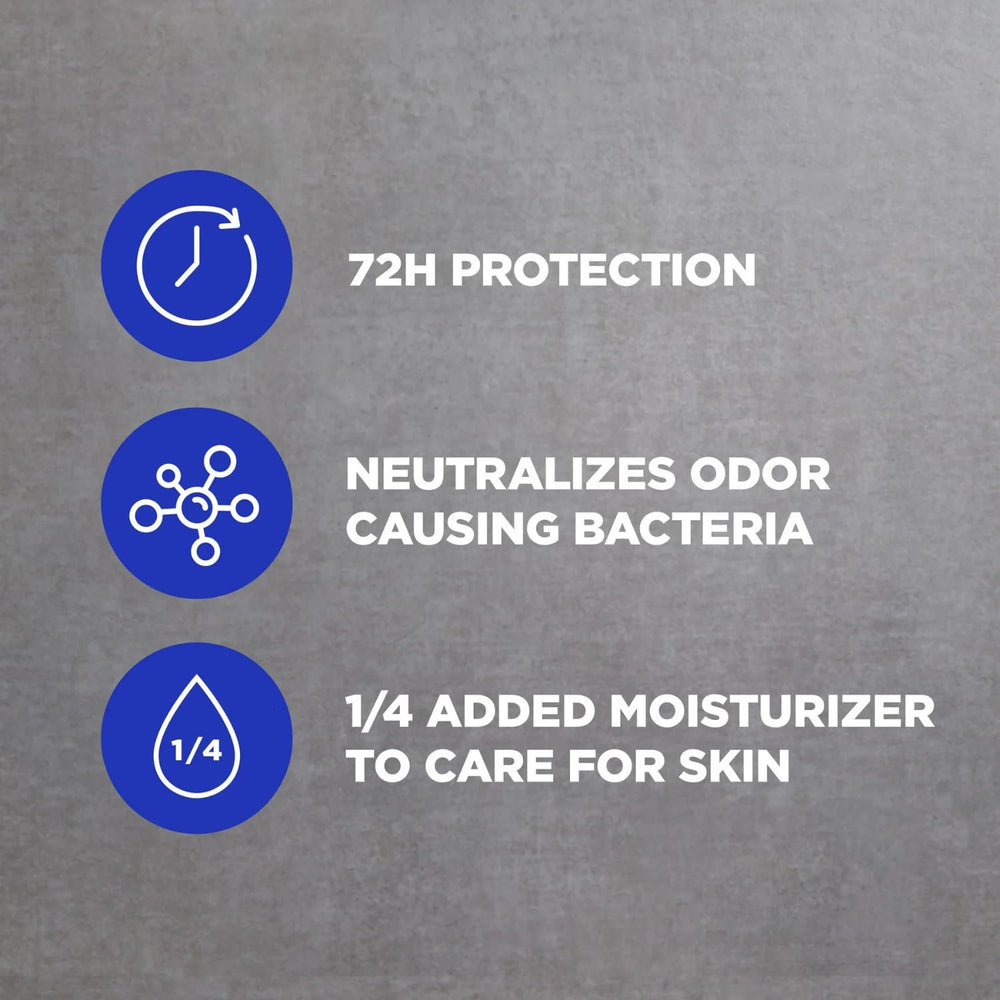 Dove Men+Care Midnight Classico label details highlighting refined scent and moisture tech