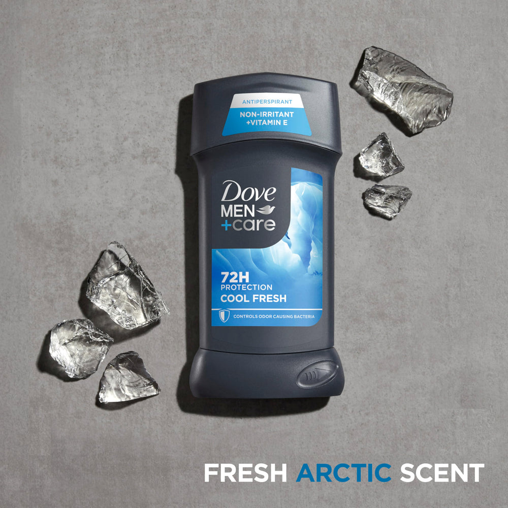 Dove Men+Care moisturizing cream supports comfortable underarms.