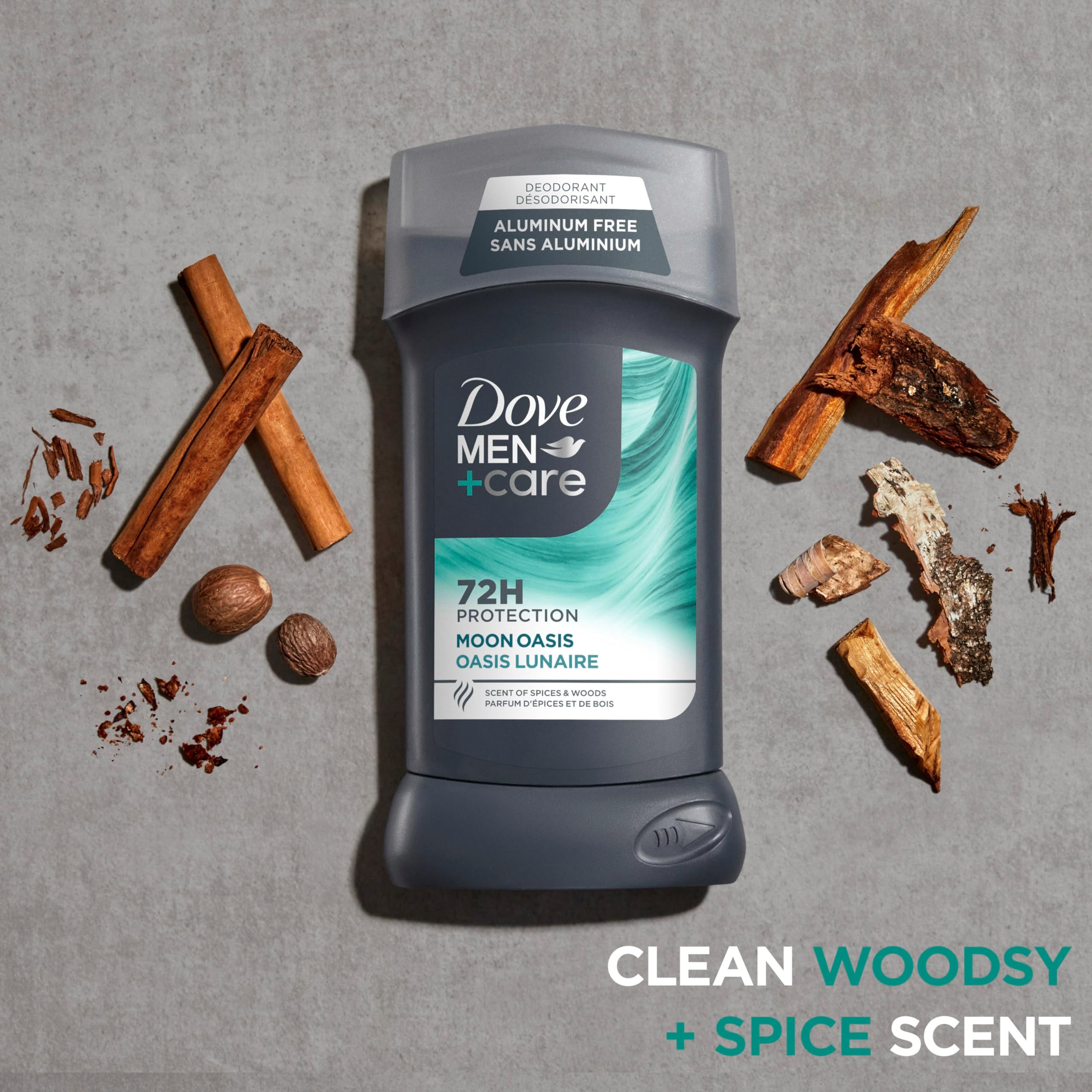 Dove Men+Care Moon Oasis delivers up to 72 hours of protection.