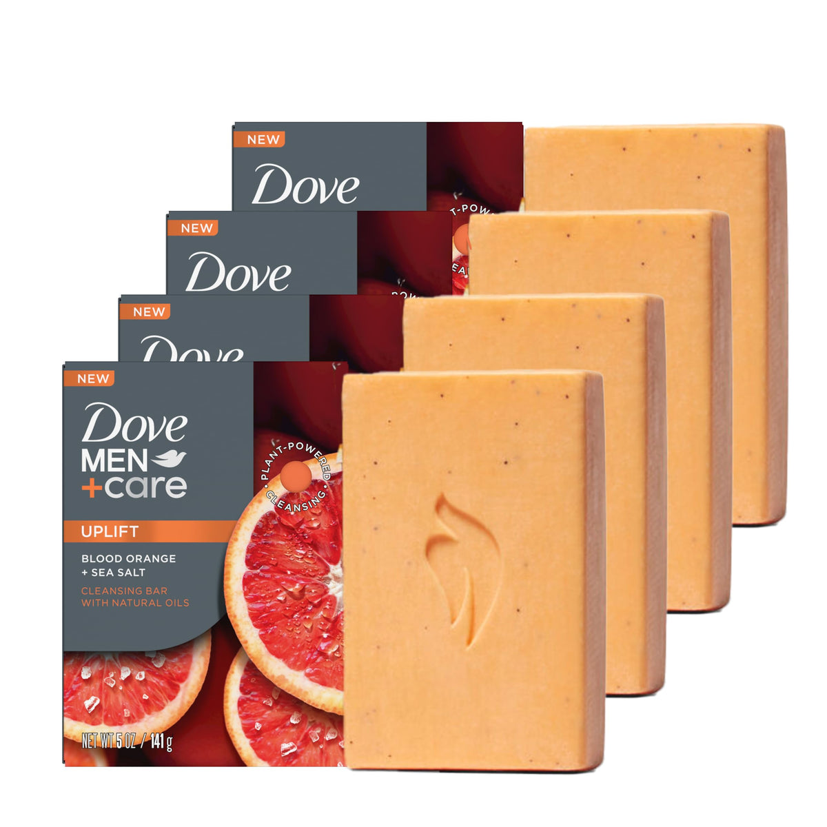 Dove Men+Care barra naranja-sangre con sal marina para ducha vigorizante
