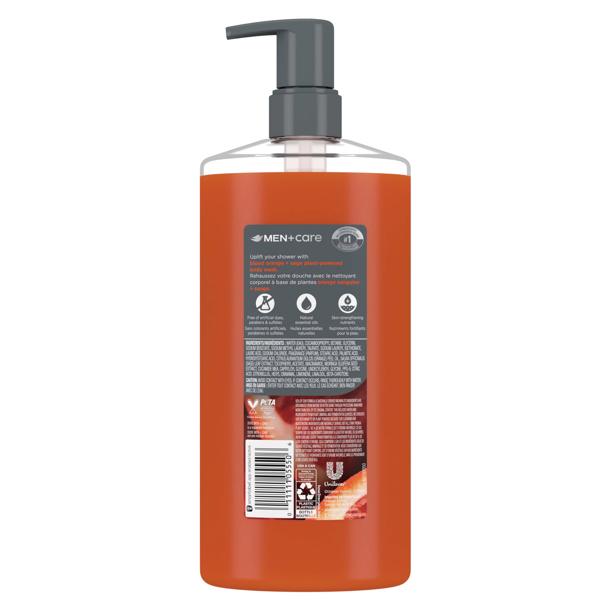 Dove Men+Care espuma cremosa en la ducha, sensación suave y fresca.