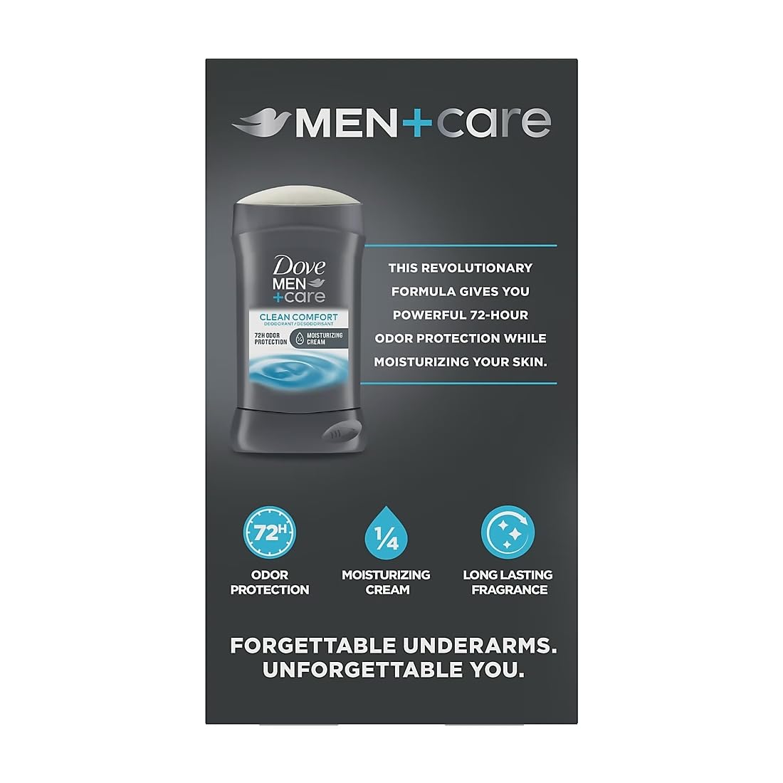 Protección de 72 horas para axilas frescas con Dove Men+Care