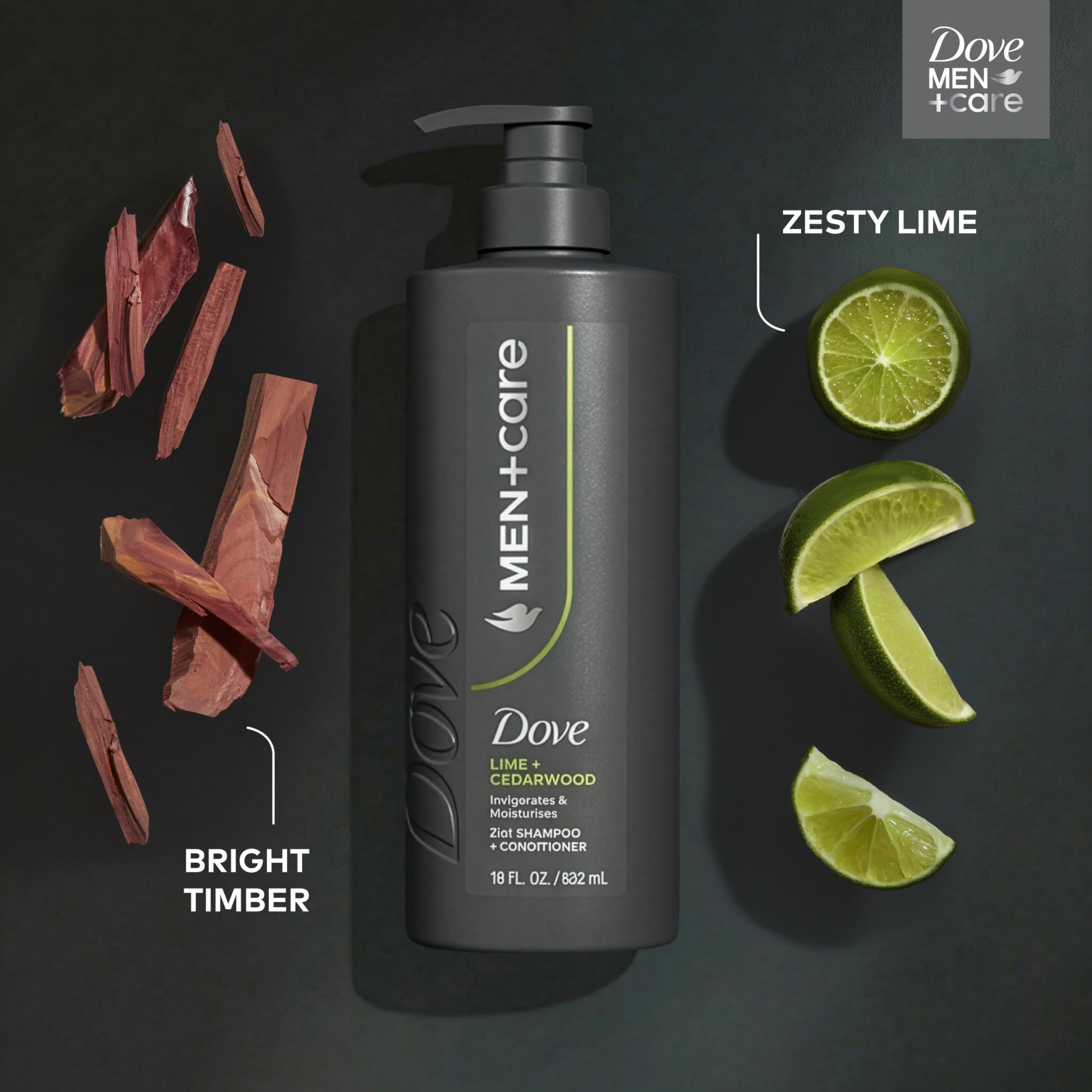 Dove Men+Care Protein Power label emphasizes bond protection