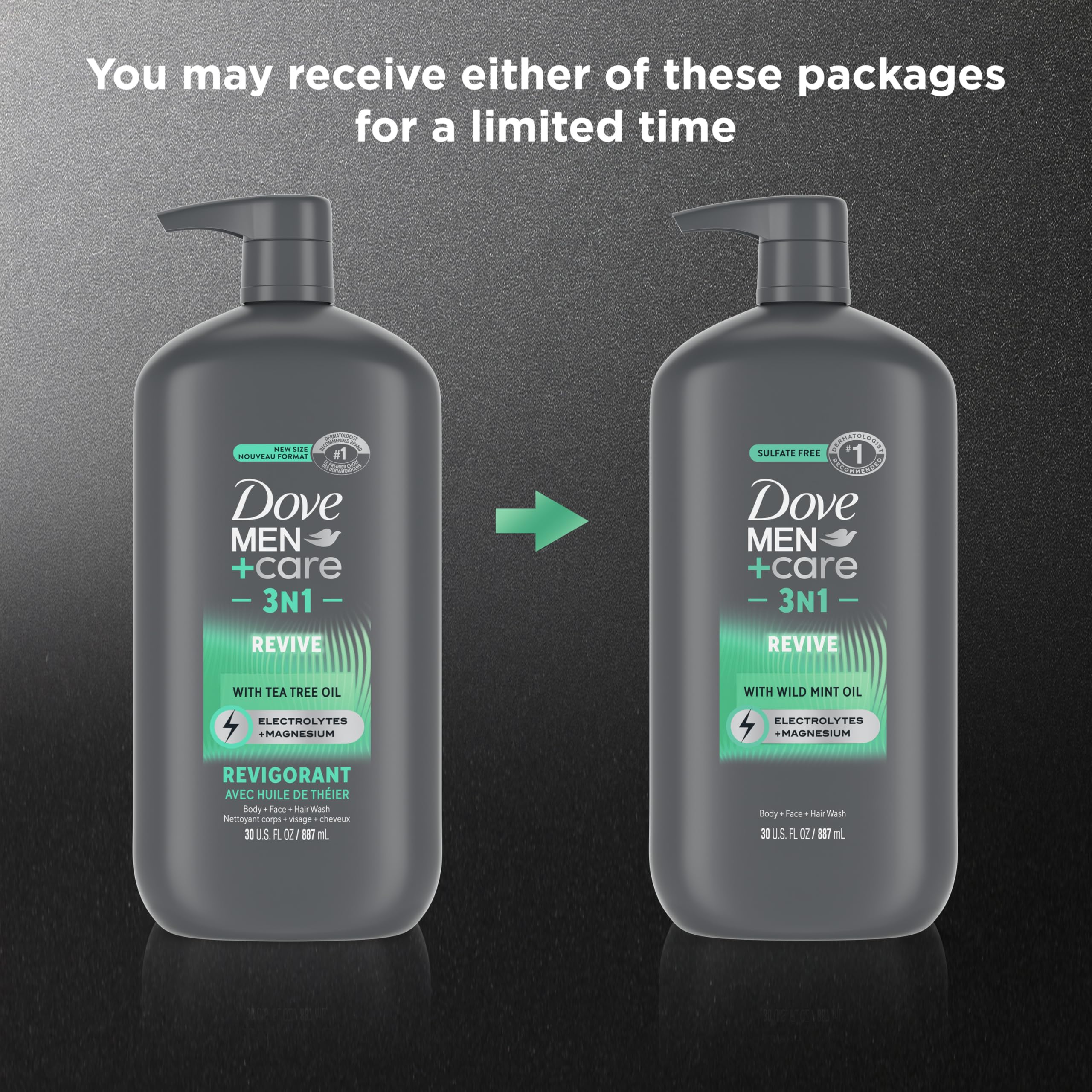 Dove Men+Care Revive 3en1: textura hidratante para piel suave durante el día