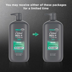 Dove Men+Care Revive 3en1: textura hidratante para piel suave durante el día