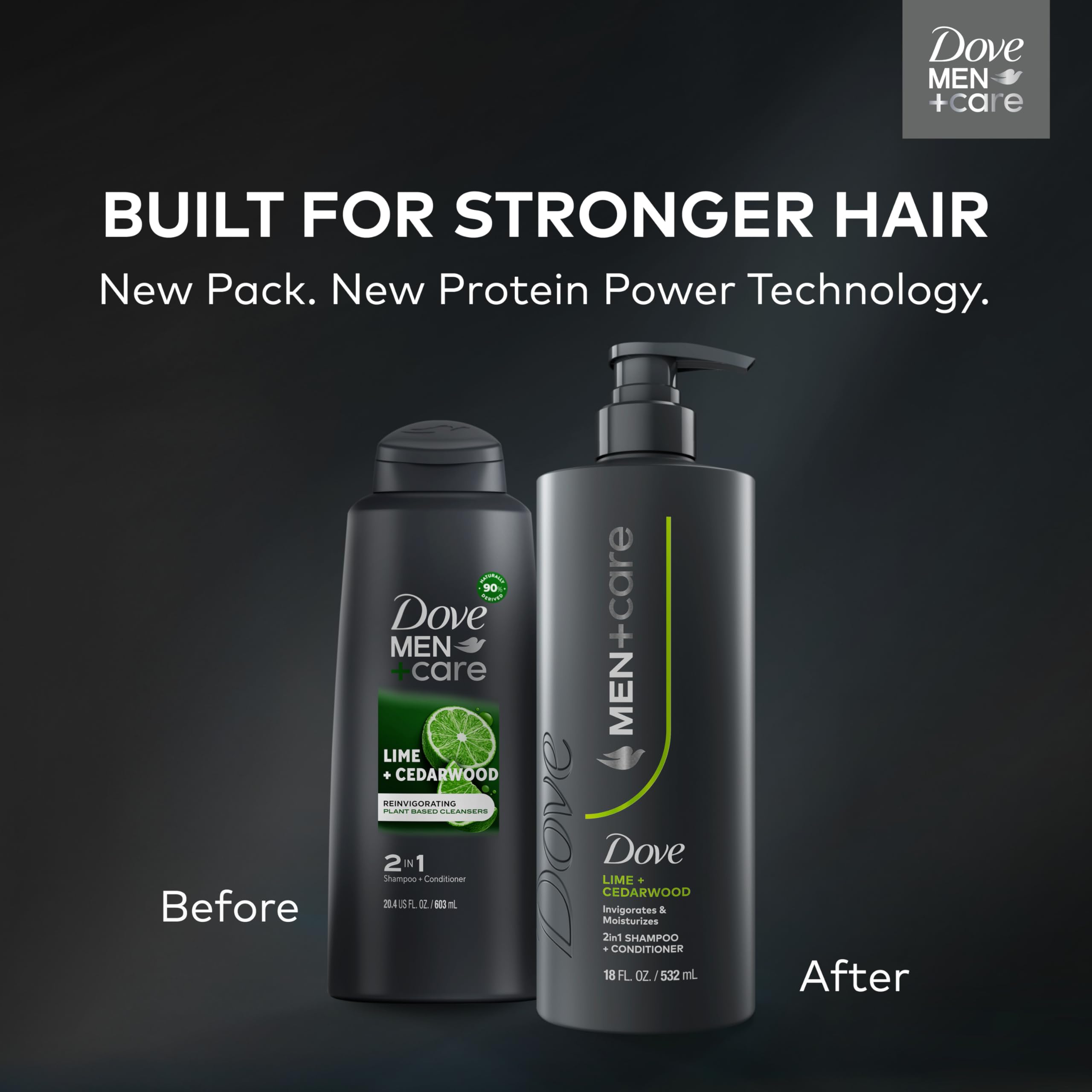 Dove Men+Care Lime and Cedarwood scent visual captures energizing aroma