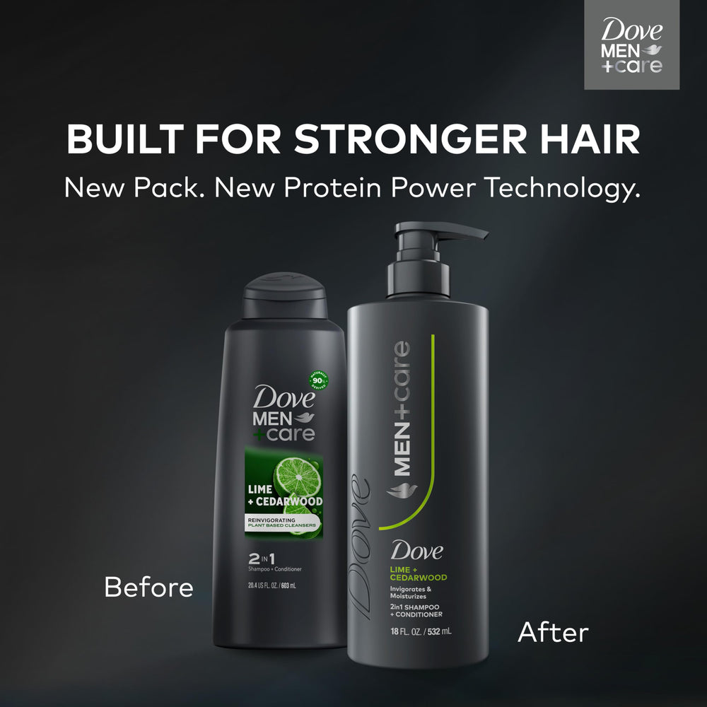 Dove Men+Care Lime and Cedarwood scent visual captures energizing aroma