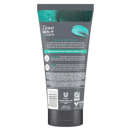 DOVE MEN + CARE Scrub Cedro: aroma amaderado que relaja el cuerpo