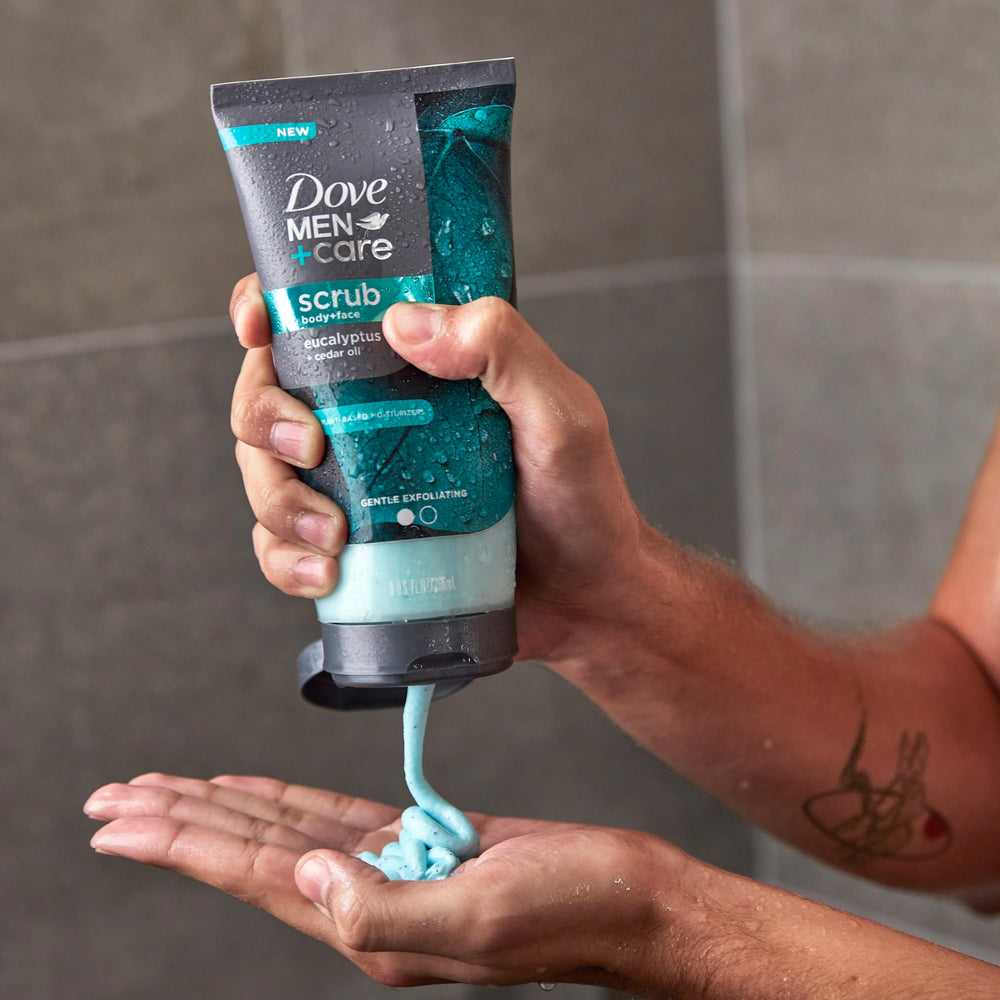 DOVE MEN + CARE Scrub Limpieza Suave: limpia sin resecar la piel