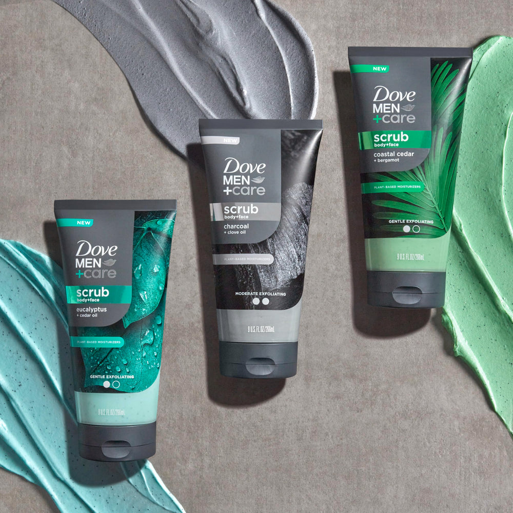 DOVE MEN + CARE Scrub Uso Facial y Corporal: ideal para ritual diario