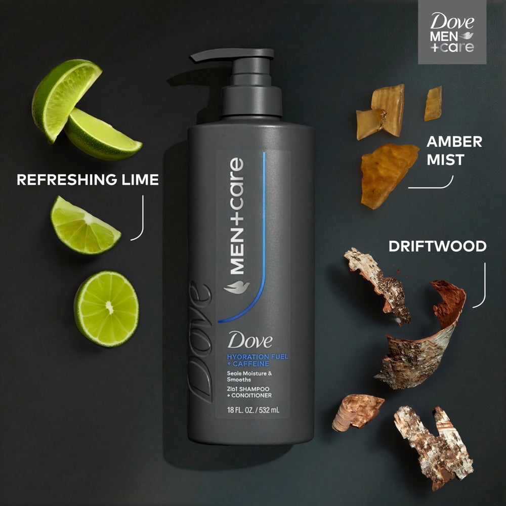 Dove Men+Care Shampoo deja cabello suave y con movimiento natural