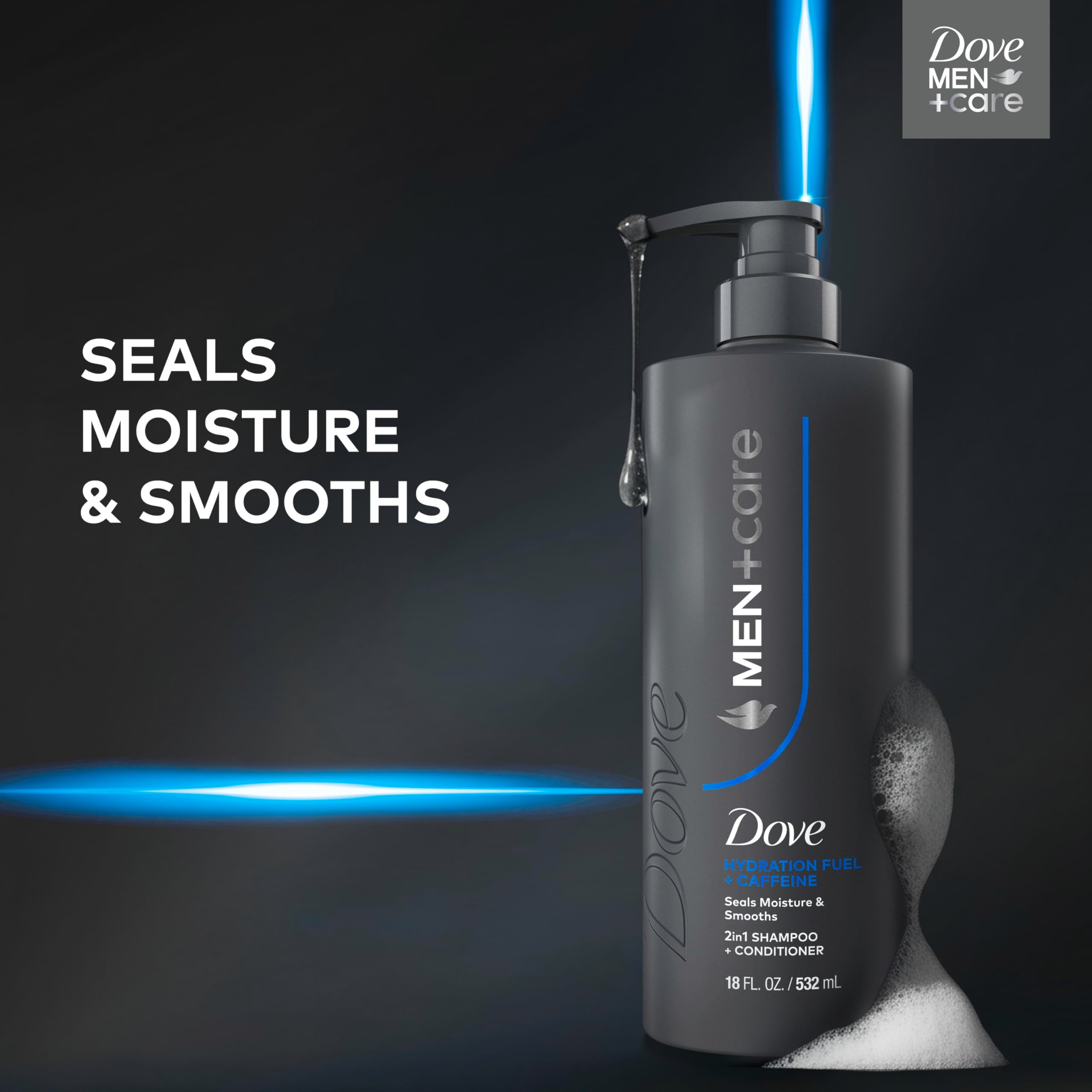 Proteína clave en Dove Men+Care Shampoo fortalece el cabello